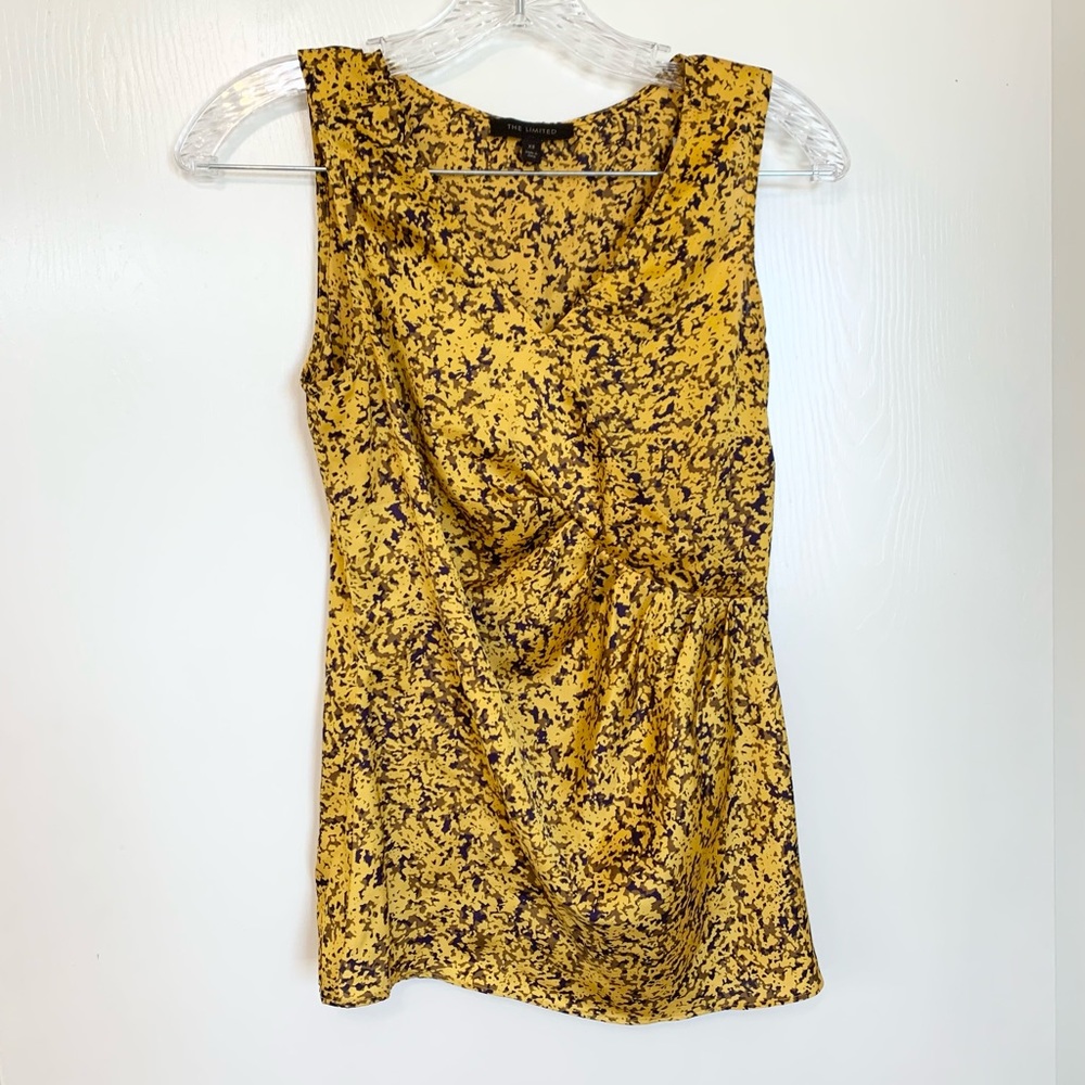 Short-Sleeved Blouse Yellow & Purple
